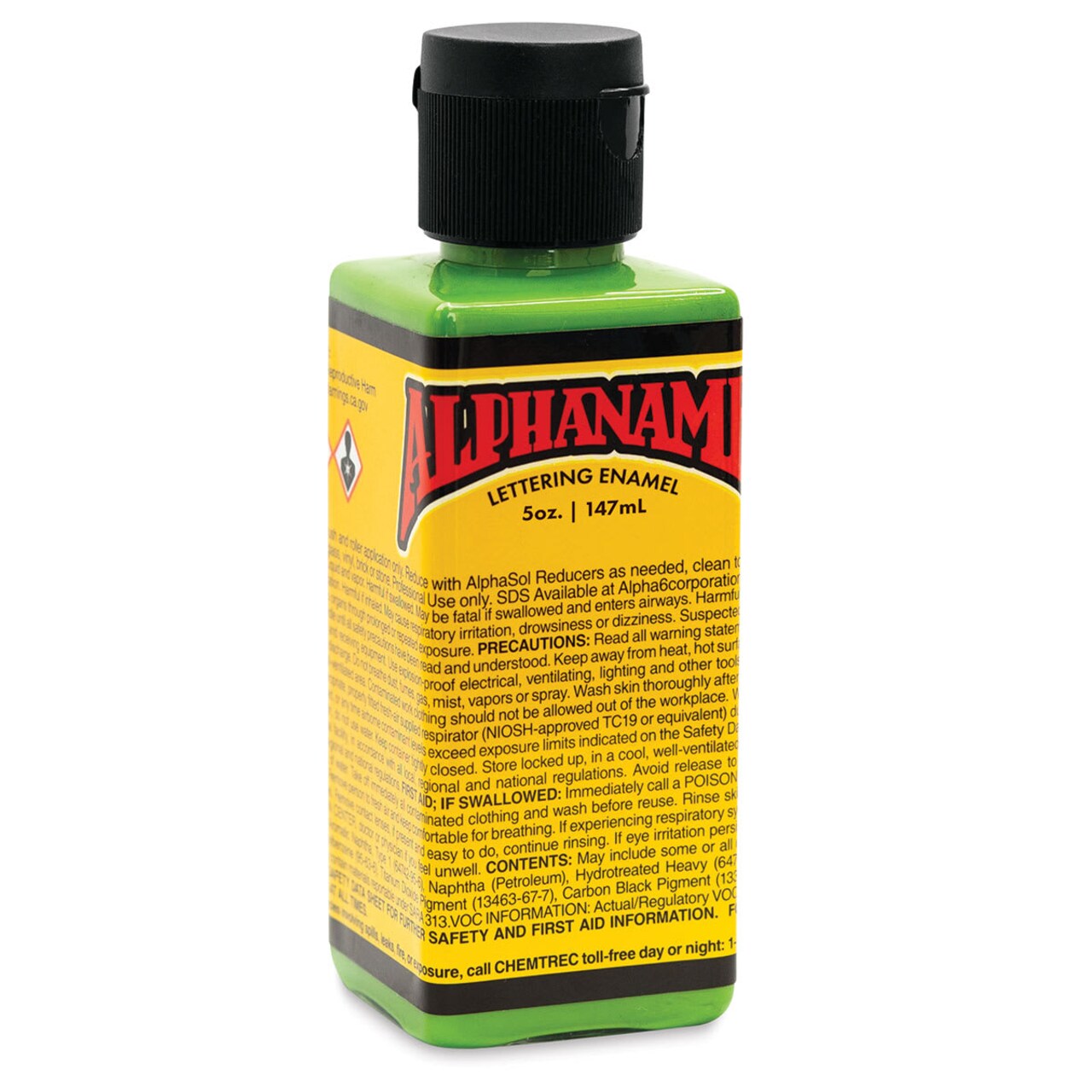Alpha6 Alphanamel Lettering Enamel - Monster Green, 147 ml, Bottle